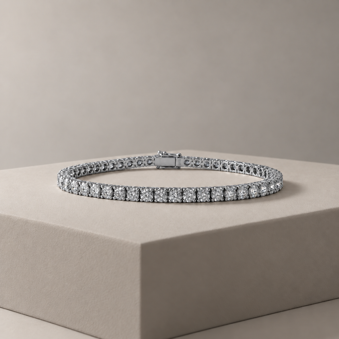 CHR Diamant Tennis Armbånd 5.57 CT – Platinum Edition