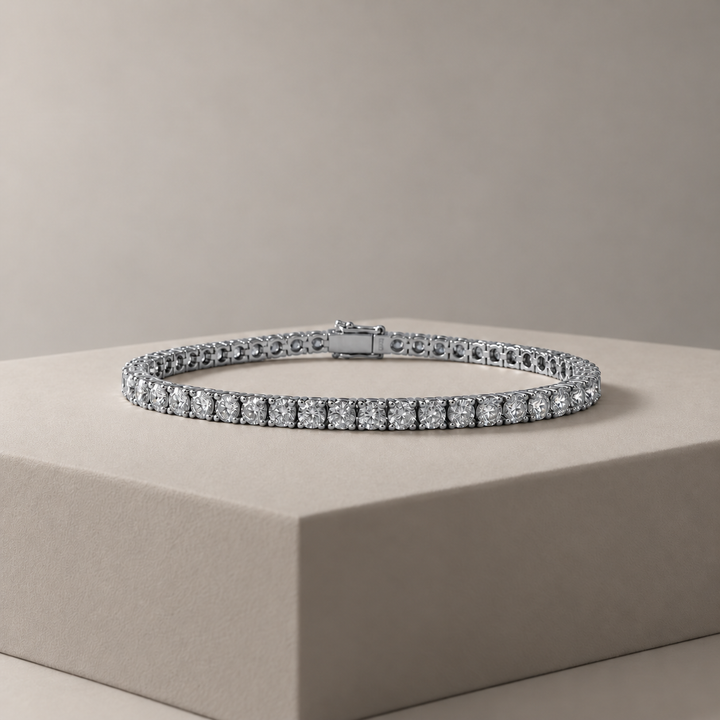 CHR Diamant Tennis Armbånd 5.57 CT – Platinum Edition