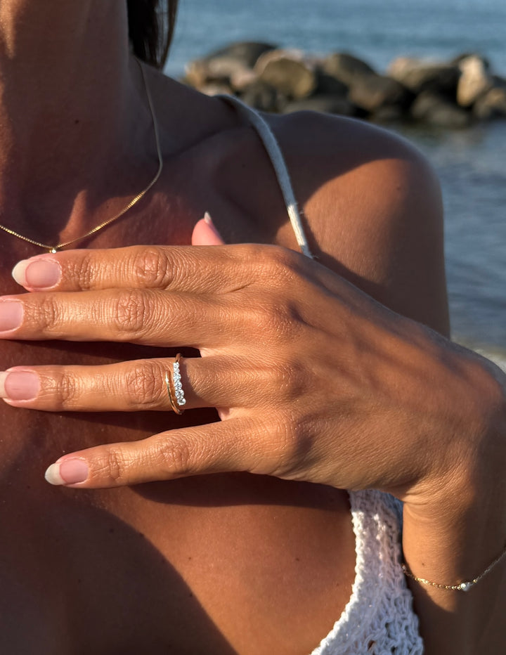 Crossover Guld Ring