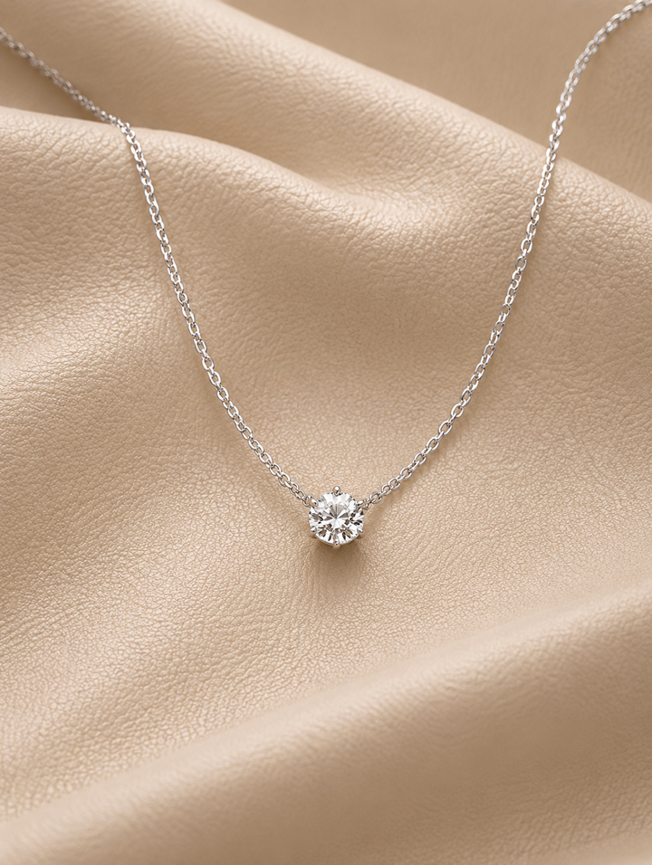Grace Diamant Halskæde 18K Hvidguld