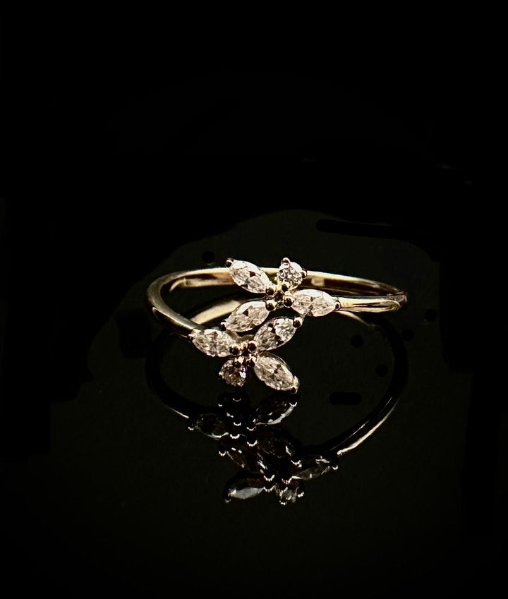 Blomster Guld Ring