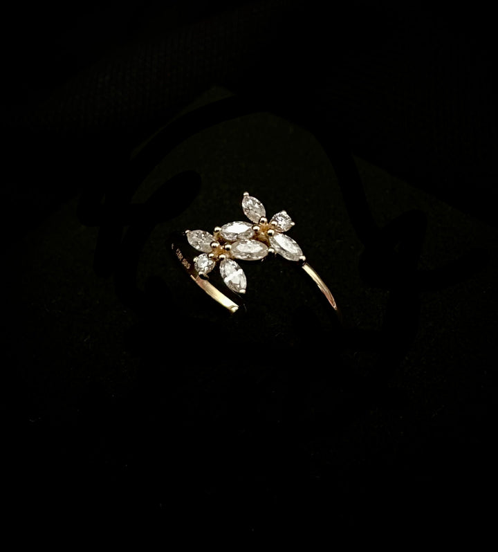Blomster Guld Ring