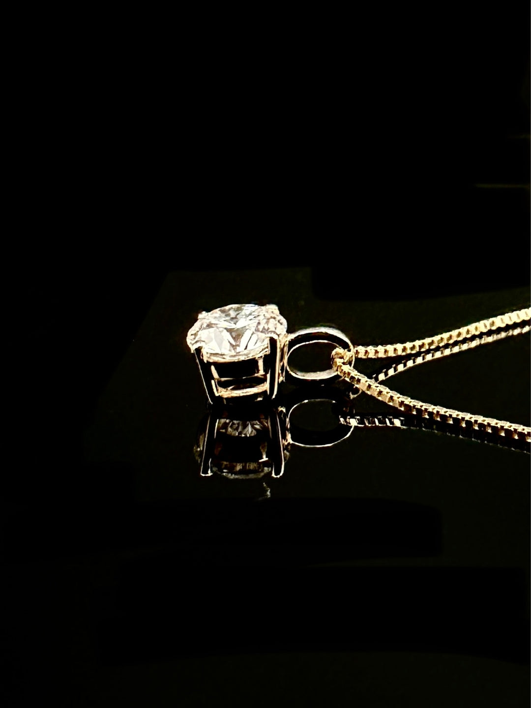 Simplicity Diamant Halskæde Guld 14 K