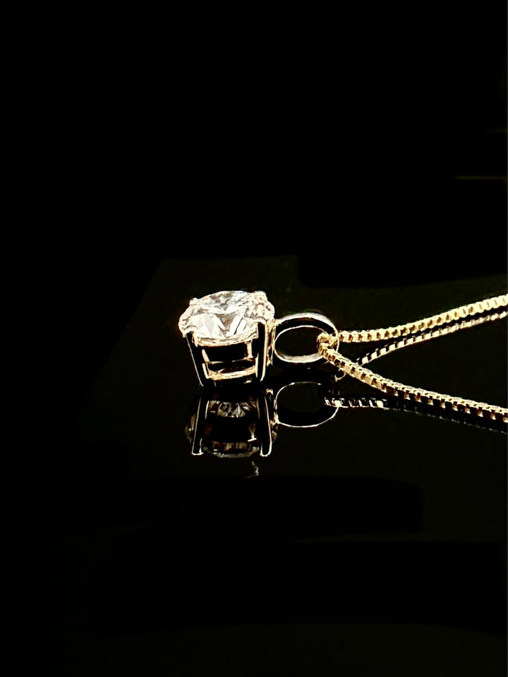 Simplicity Diamant Halskæde Guld 14 K
