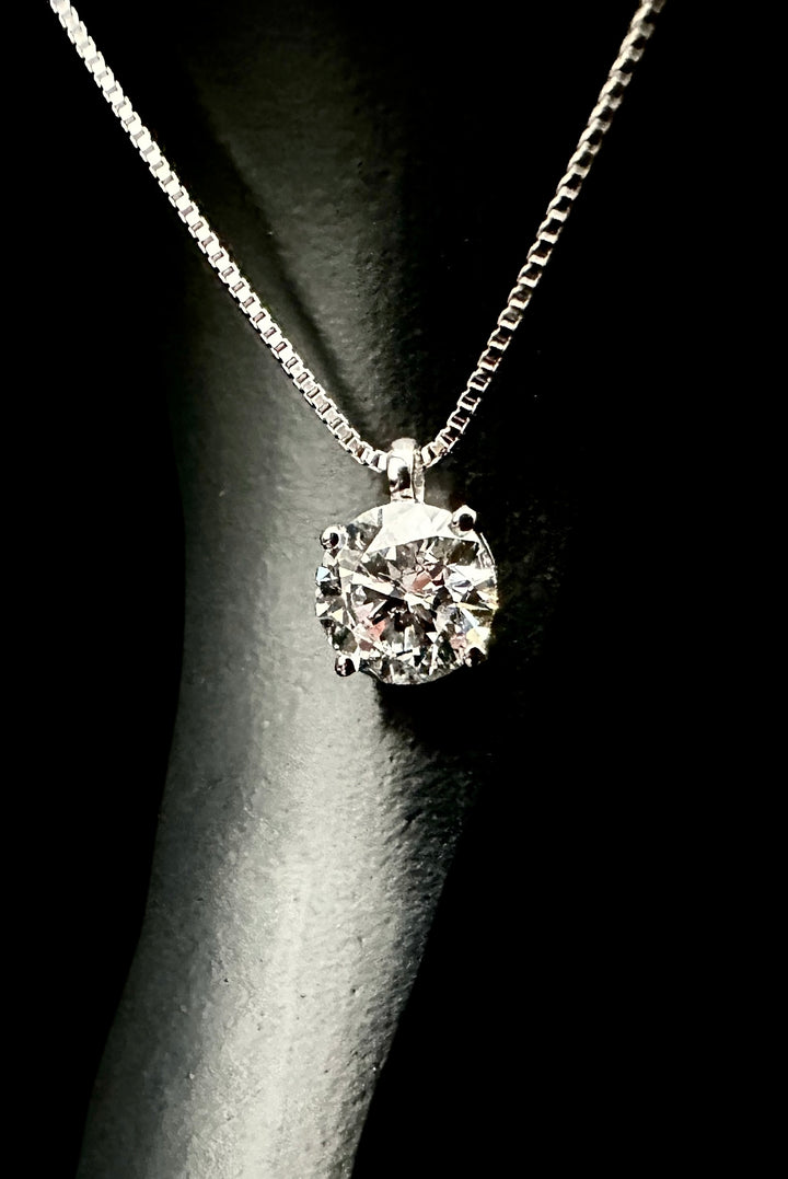 Simplicity Diamant Halskæde Hvidguld 14 K