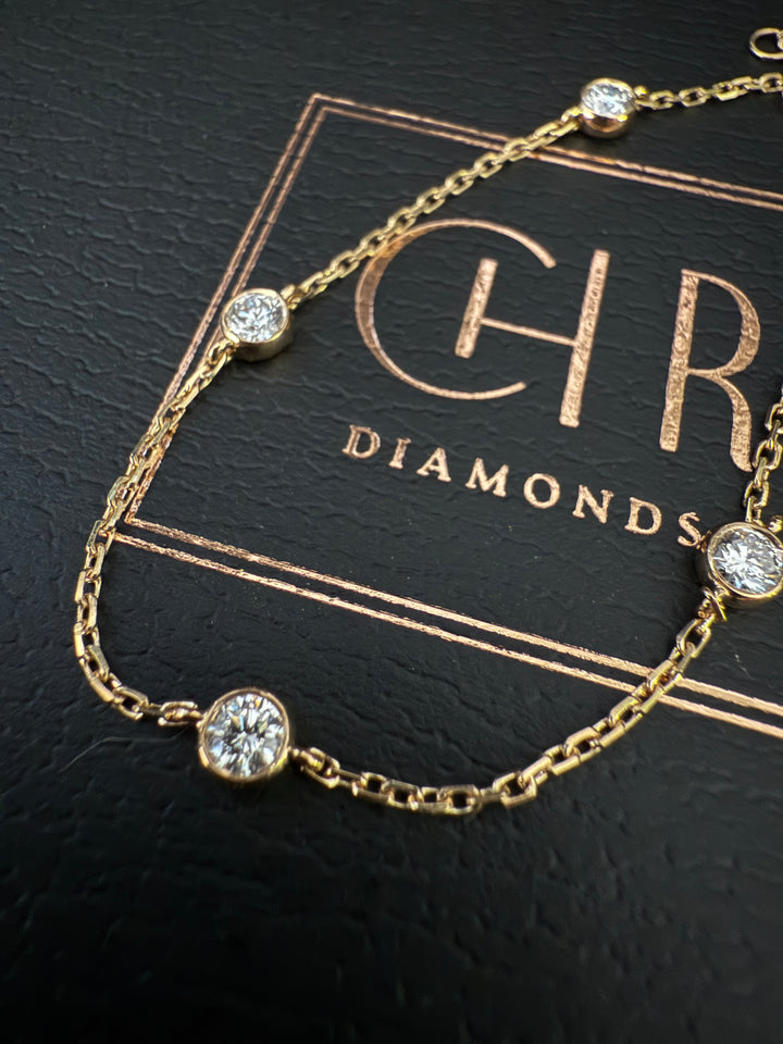 CHR Five Diamond Bracelet 18 K Guld