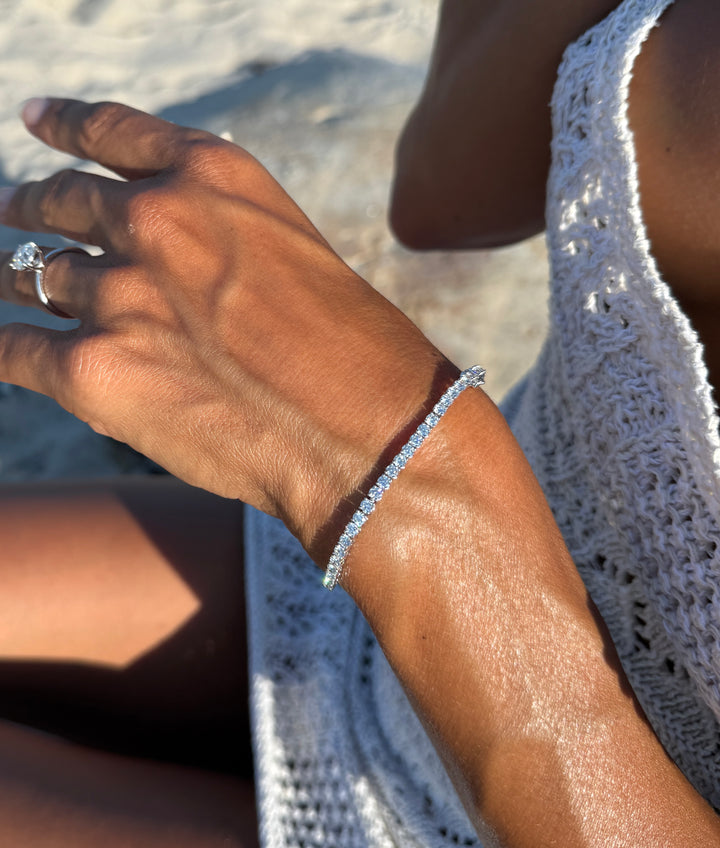 CHR Diamant Tennis Armbånd 2.8 mm. 14 K Hvidguld