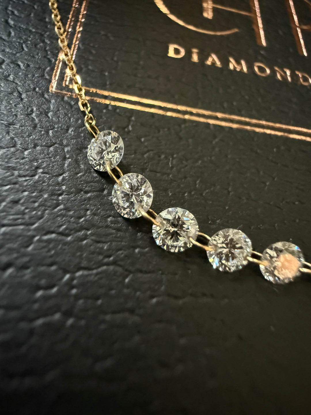 Nova Diamant Halskæde 14 K Guld