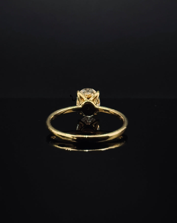 CHR Solitaire Oval Cut Ring Guld