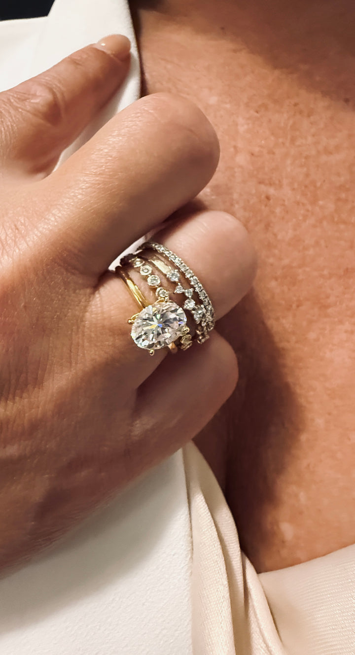 CHR Solitaire Oval Cut Ring Guld