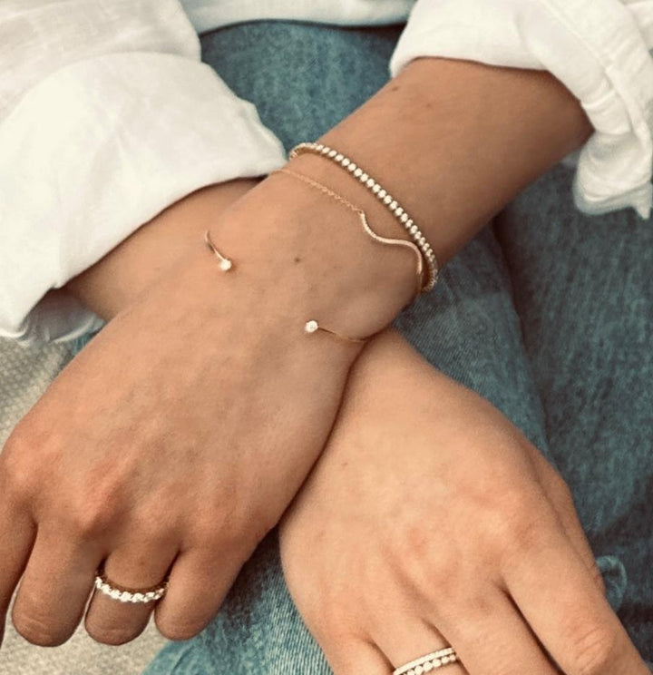 Tennis Armbånd Guld 14 K