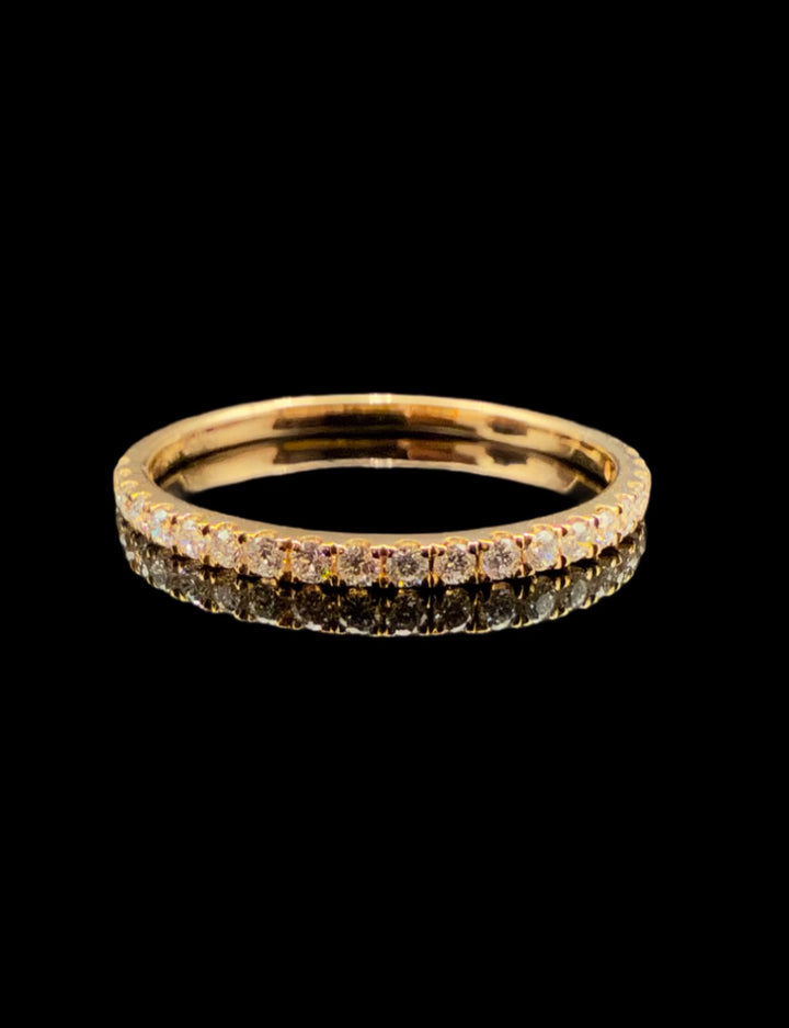 Diamant Minimalistic Eternity Ring 14 K Guld