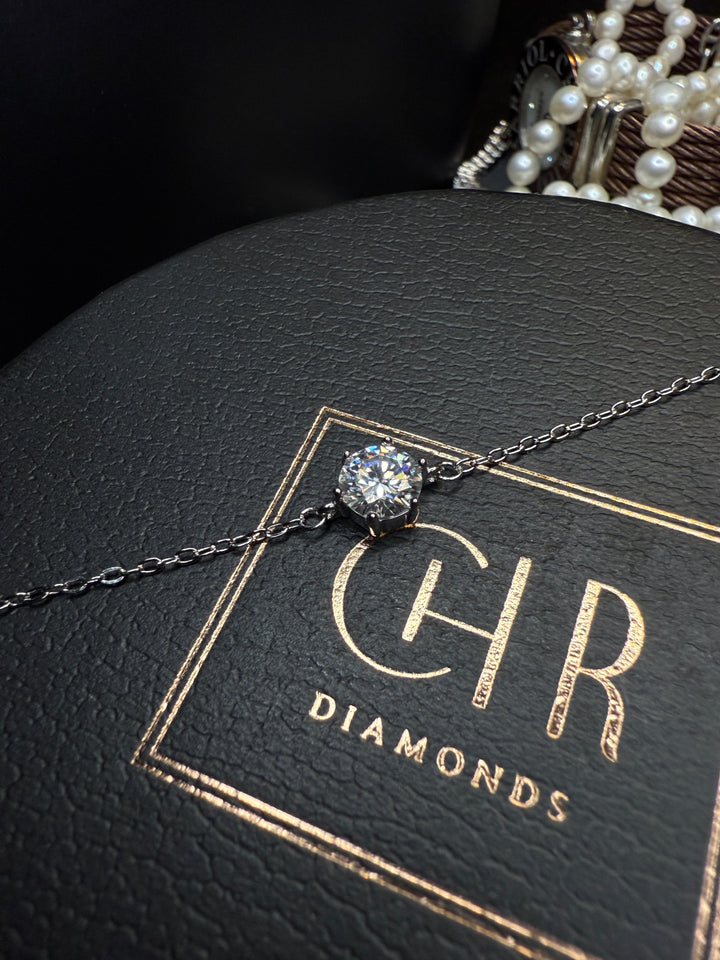 Solitaire Pure Armbånd Sølv