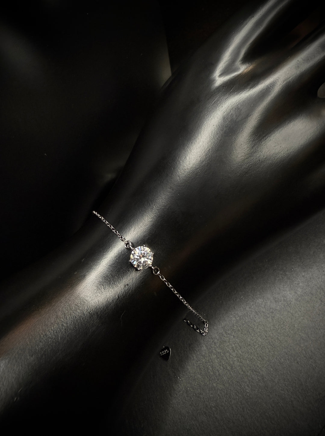 Solitaire Pure Armbånd Sølv