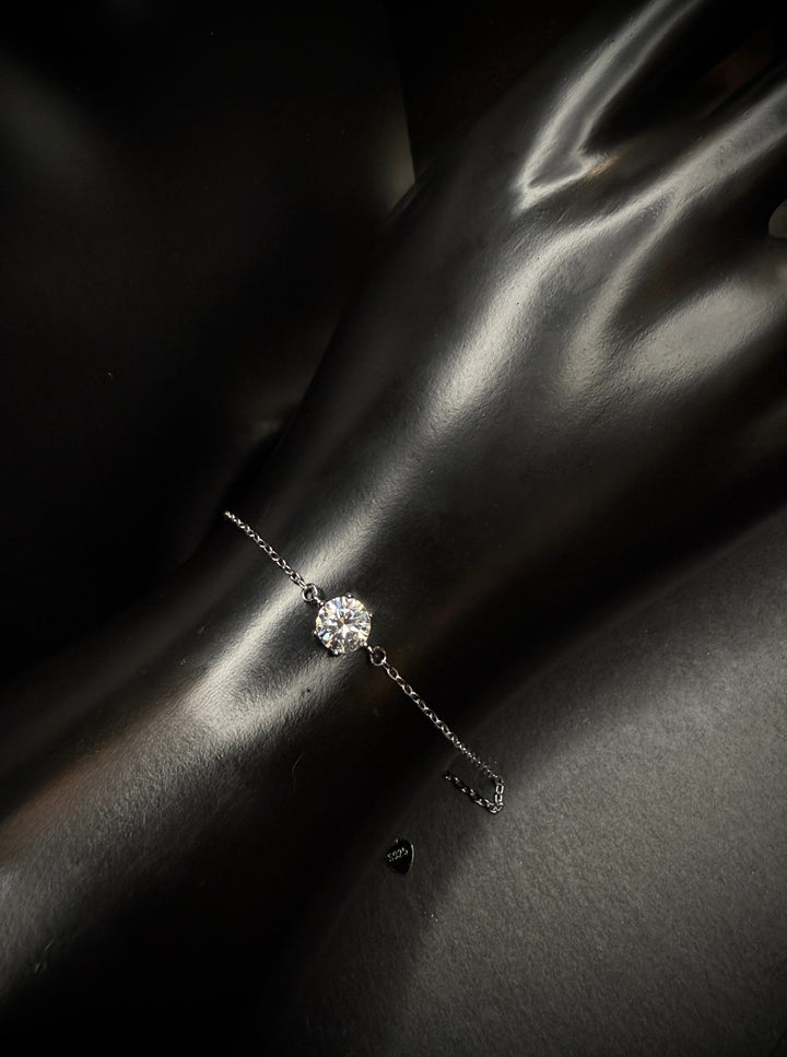 Solitaire Pure Armbånd Sølv