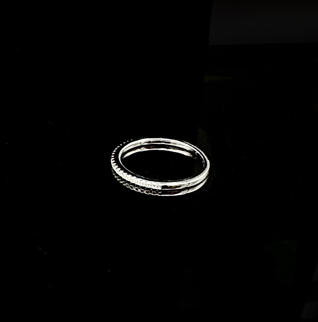 Minimalistic Sølv Eternity Ring