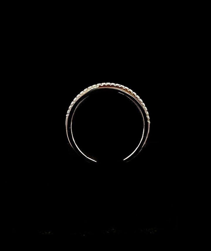 Diamant Minimalistic Eternity Ring 14K Hvidguld