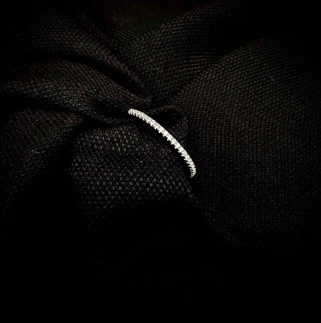 Minimalistic Sølv Eternity Ring