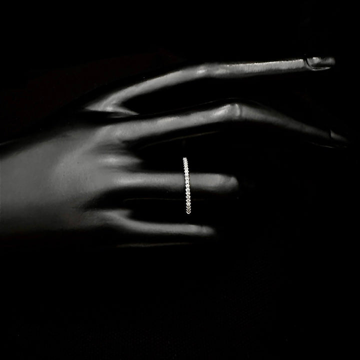 Minimalistic Sølv Eternity Ring