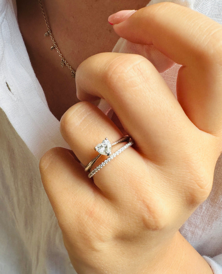Minimalistic Sølv Eternity Ring
