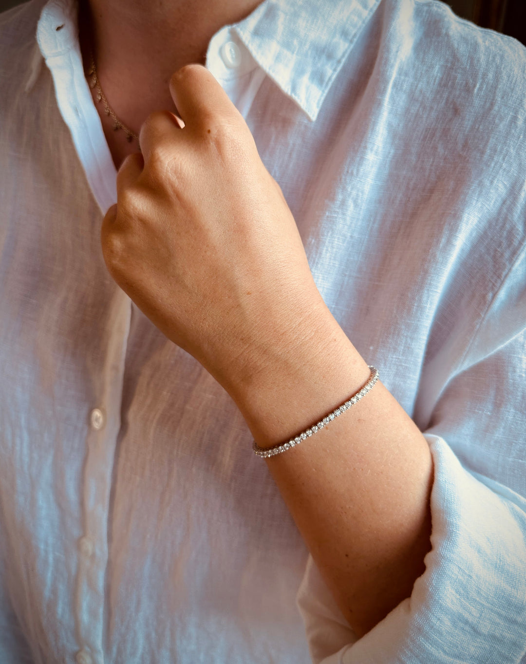 CHR Diamant Tennis Armbånd 2 mm