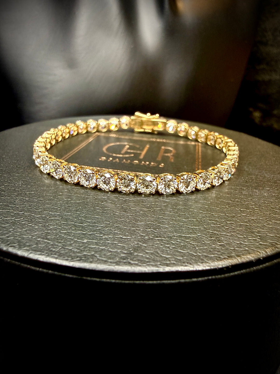 Diamant Tennis Armbånd 10K Guld 4 mm