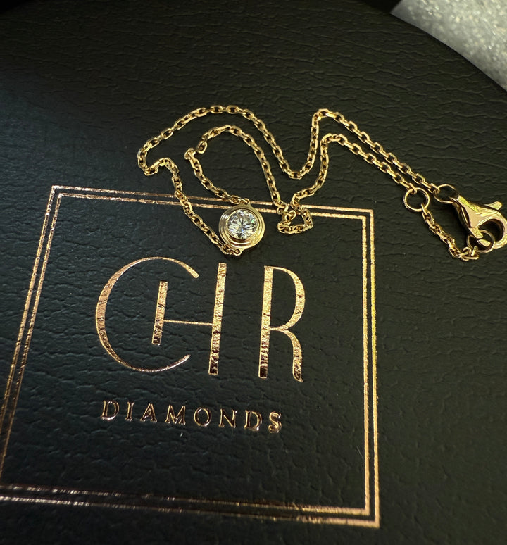 CHR Solitaire Diamant Armbånd 18 K Guld