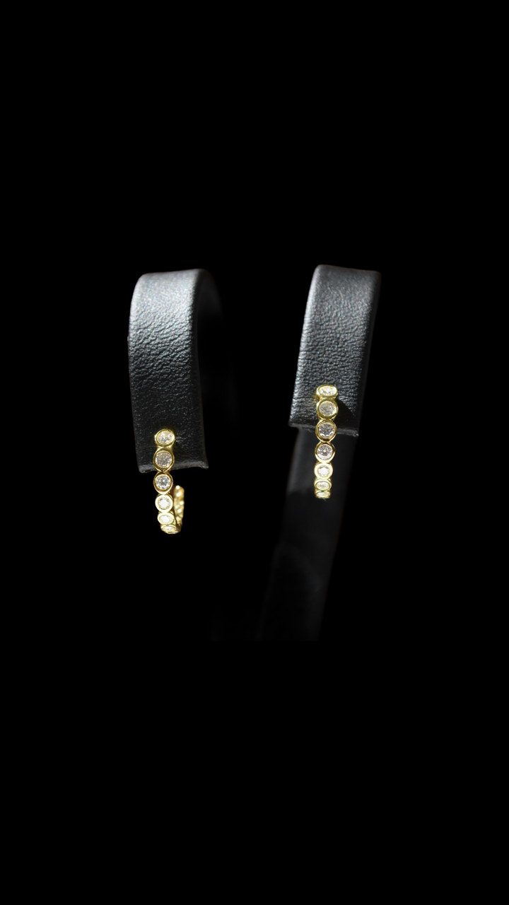 Mini Glow Hoops Guld