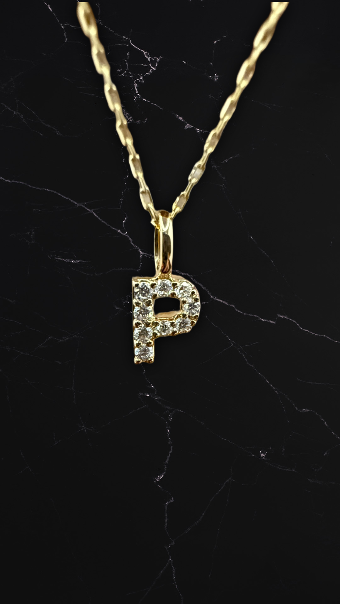 Diamantbogstav 18 K Guld