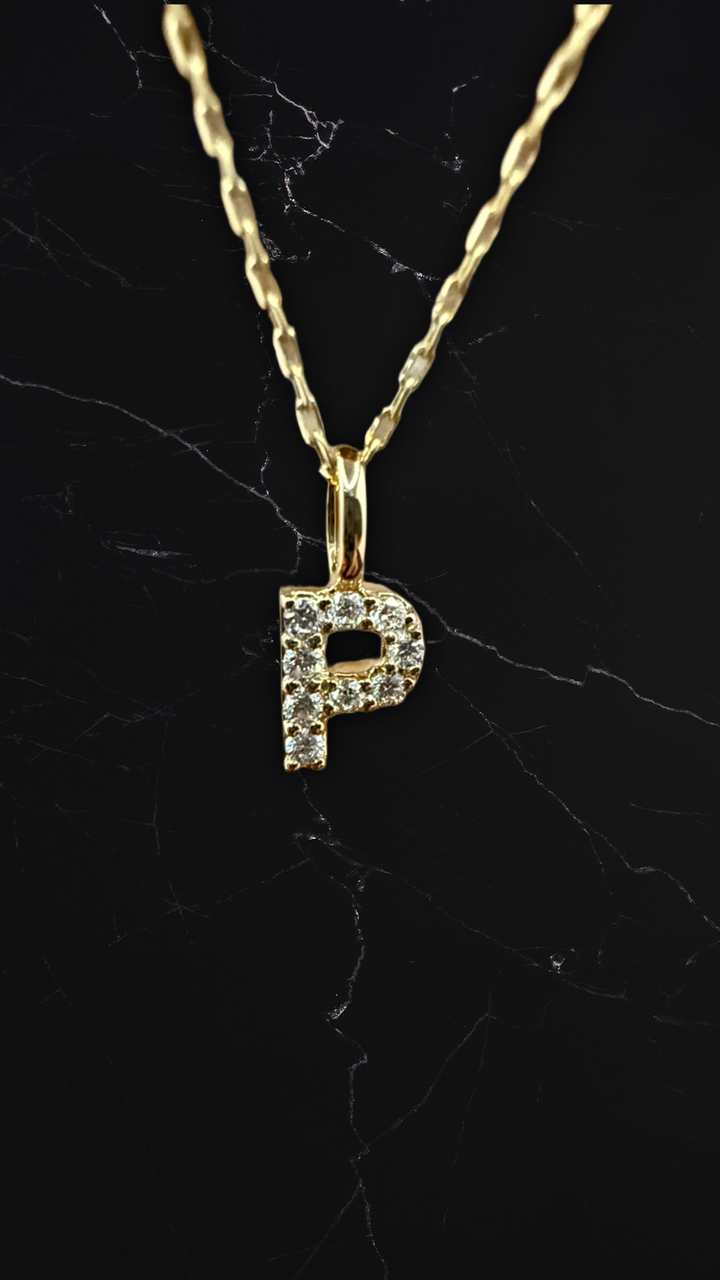 Diamantbogstav 18 K Guld