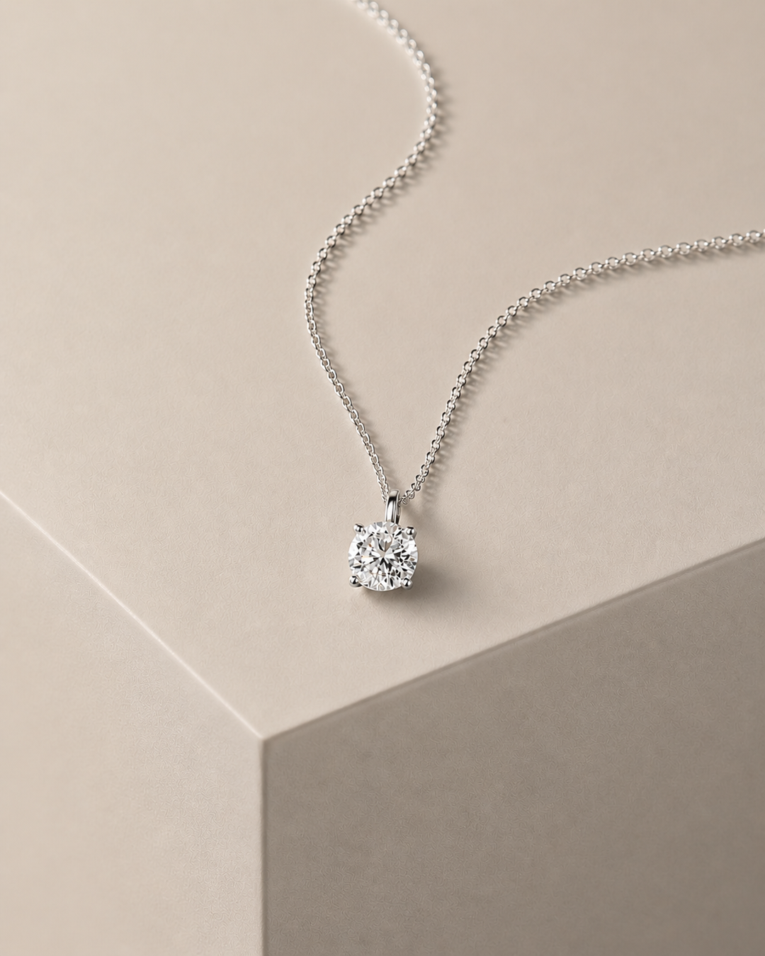 Simplicity Diamant Halskæde Hvidguld 18 K