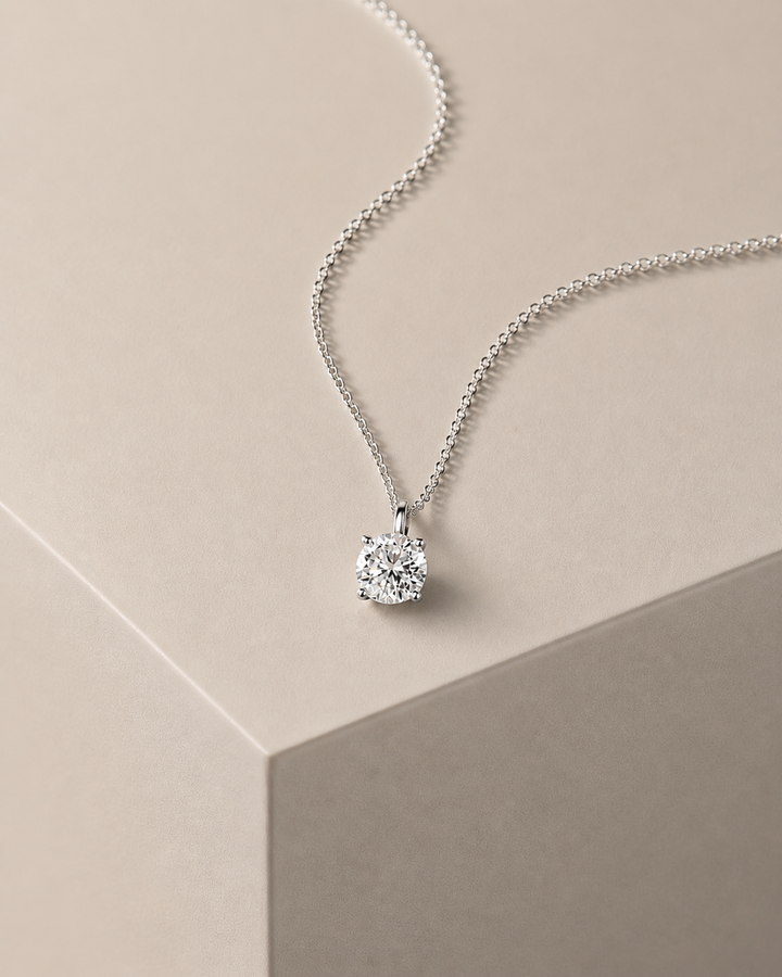 Simplicity Diamant Halskæde Hvidguld 18 K
