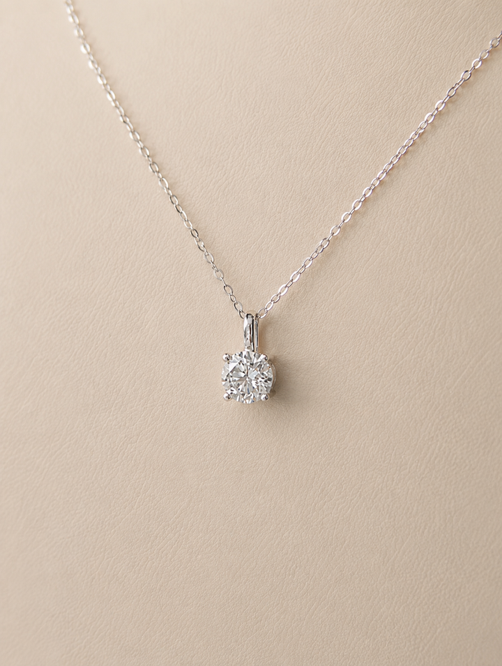 Simplicity Diamant Halskæde Hvidguld 18 K