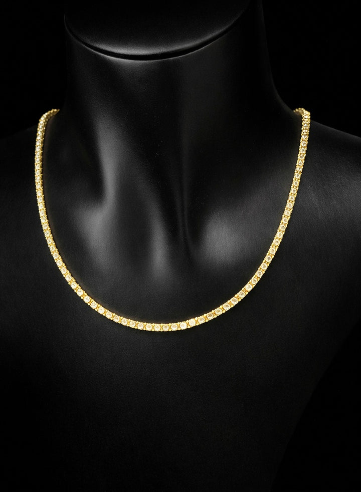 Tennis Halskæde Classique 2 mm – Golden Edt. (45 cm)