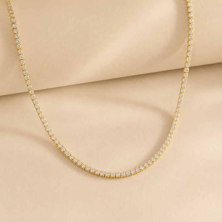 Tennis Halskæde Classique 2 mm – Golden Edt. (45 cm)