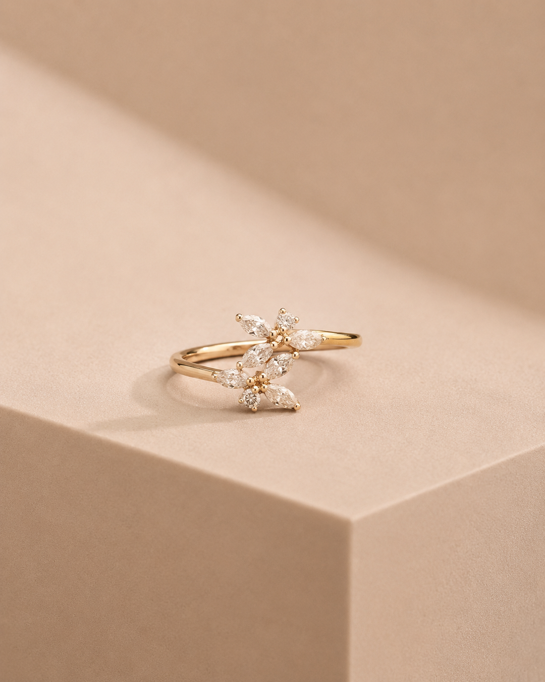 Blomster Guld Ring
