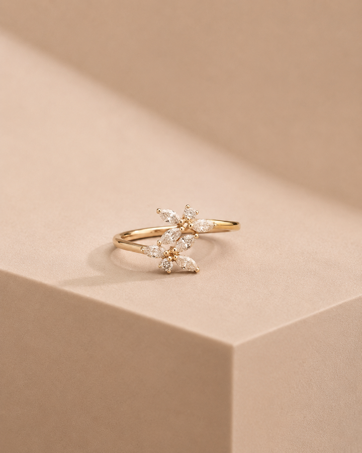 Blomster Guld Ring