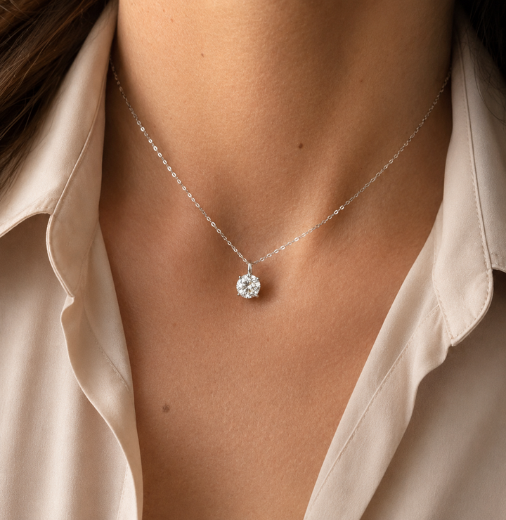 Simplicity Diamant Halskæde Hvidguld 18 K
