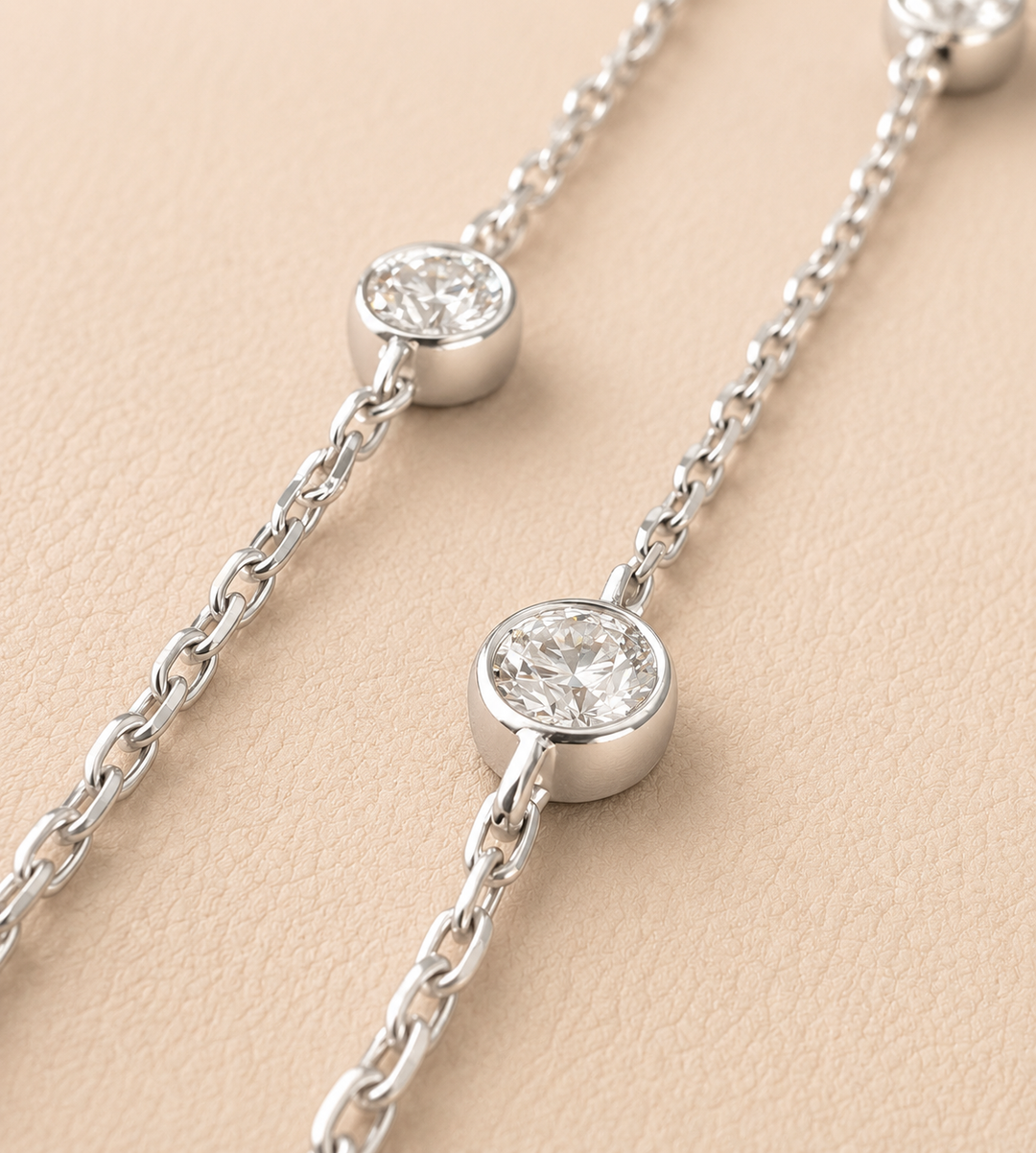 CHR Five Diamond Bracelet 18 k Hvidguld