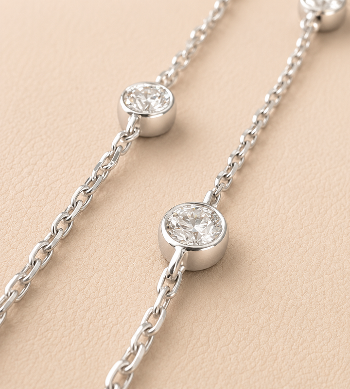 CHR Five Diamond Bracelet 18 k Hvidguld