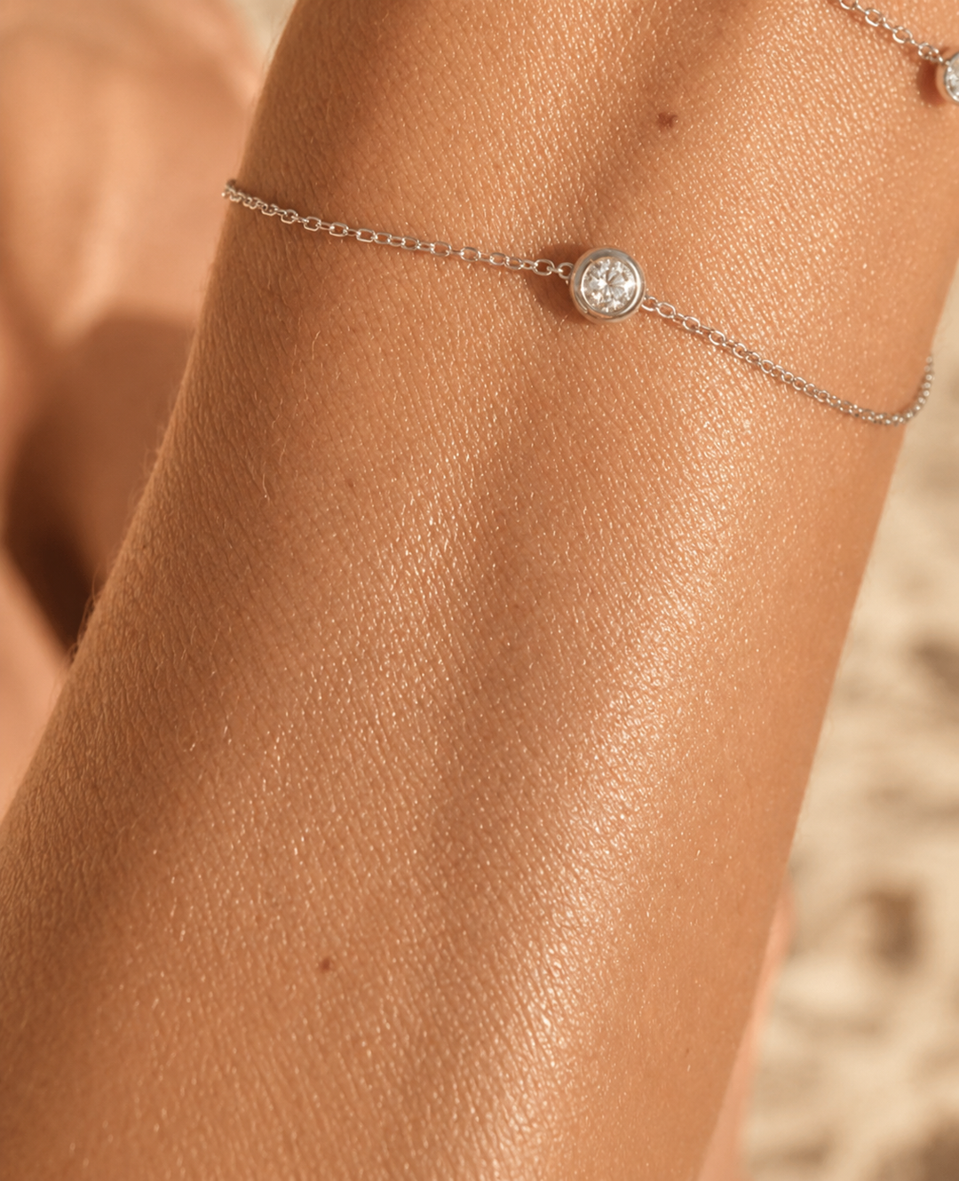 CHR Solitaire Diamant Armbånd - 18 K Hvidguld