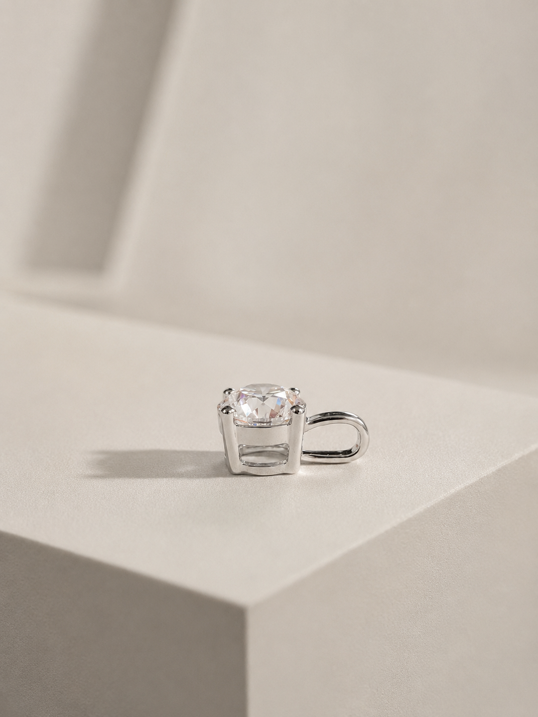 Simplicity Diamant Vedhæng 18K Hvidguld