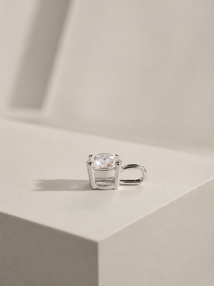 Simplicity Diamant Vedhæng 18K Hvidguld