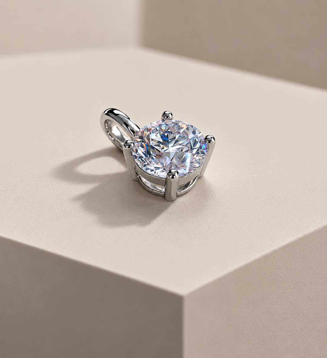 Simplicity Diamant Vedhæng 18K Hvidguld