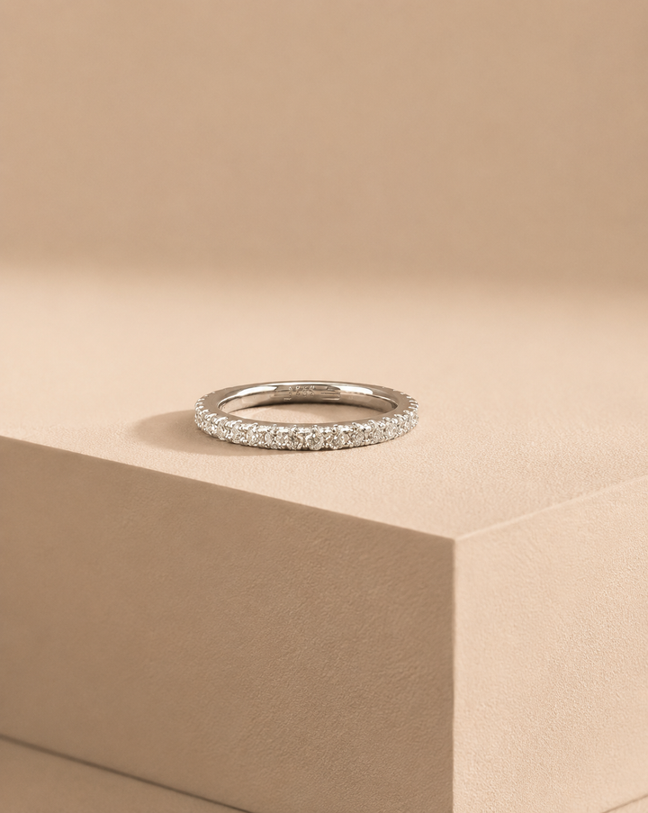 Full Minimalistic Eternity Ring Sølv