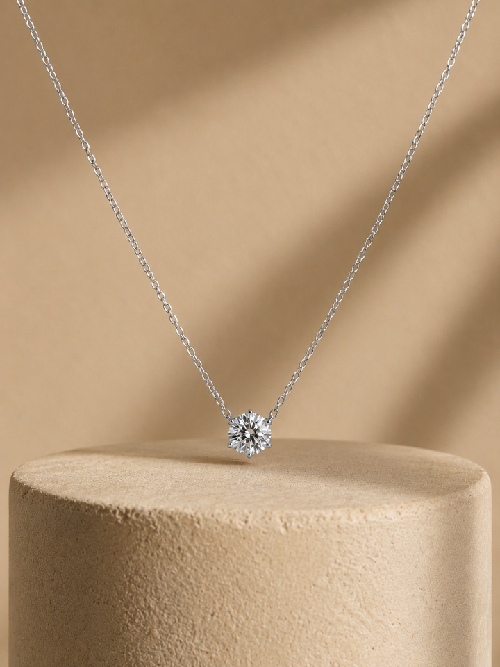 Grace Diamant Halskæde 18K Hvidguld