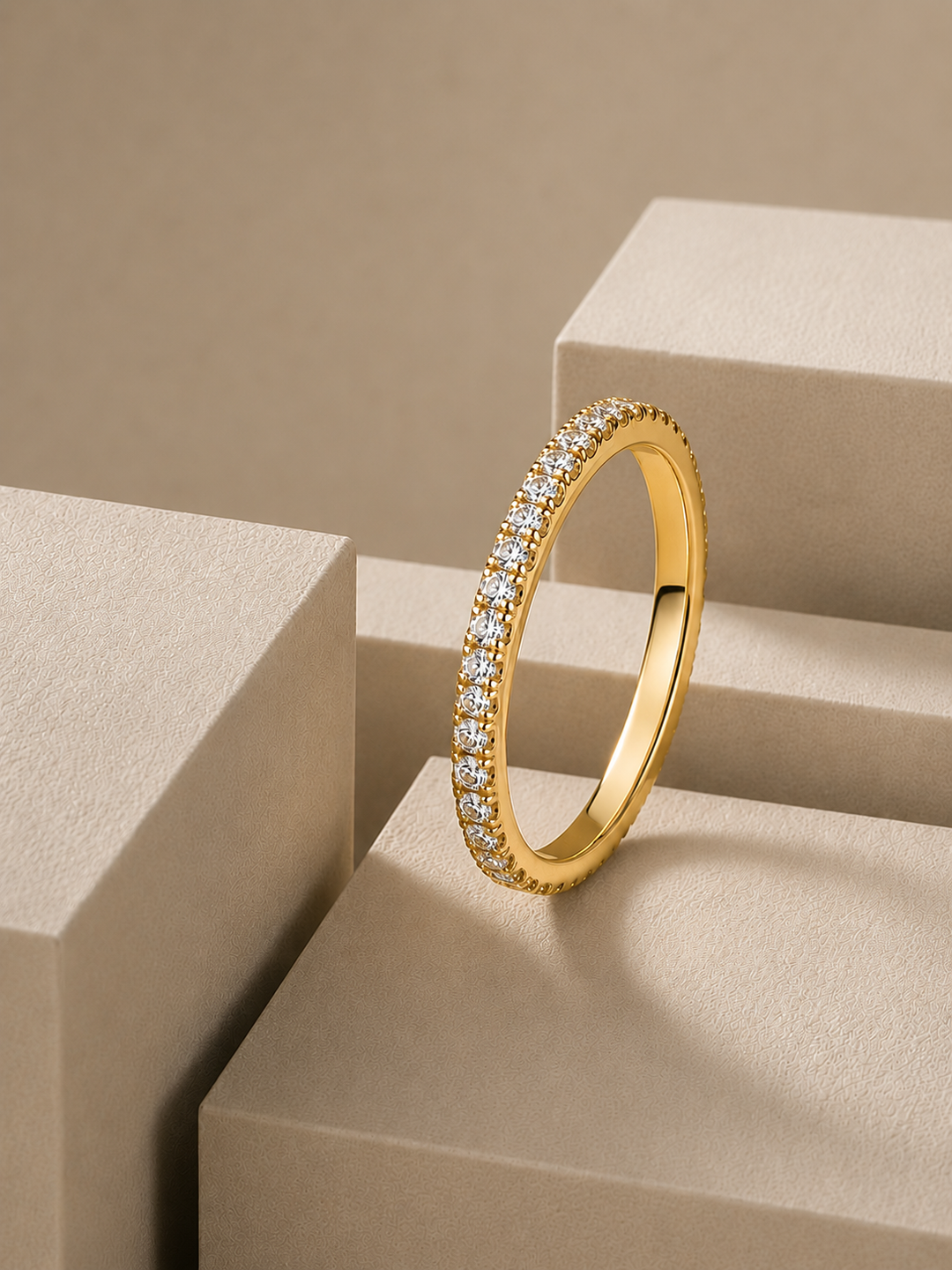 Minimalistic Guld Eternity Ring (14K)