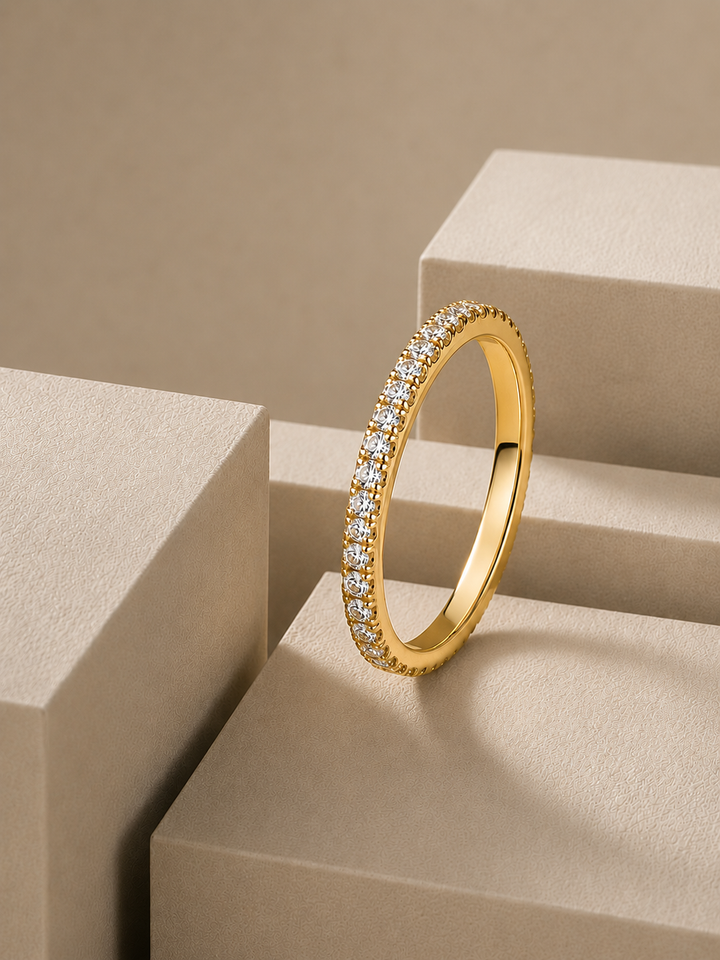 Minimalistic Guld Eternity Ring (14K)