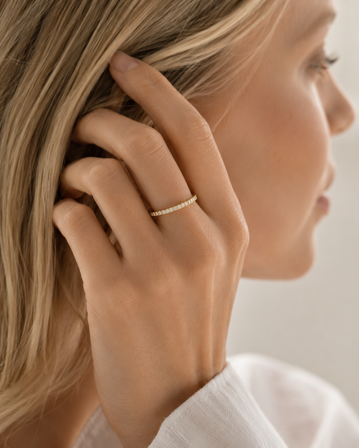 Minimalistic Guld Eternity Ring (14K)