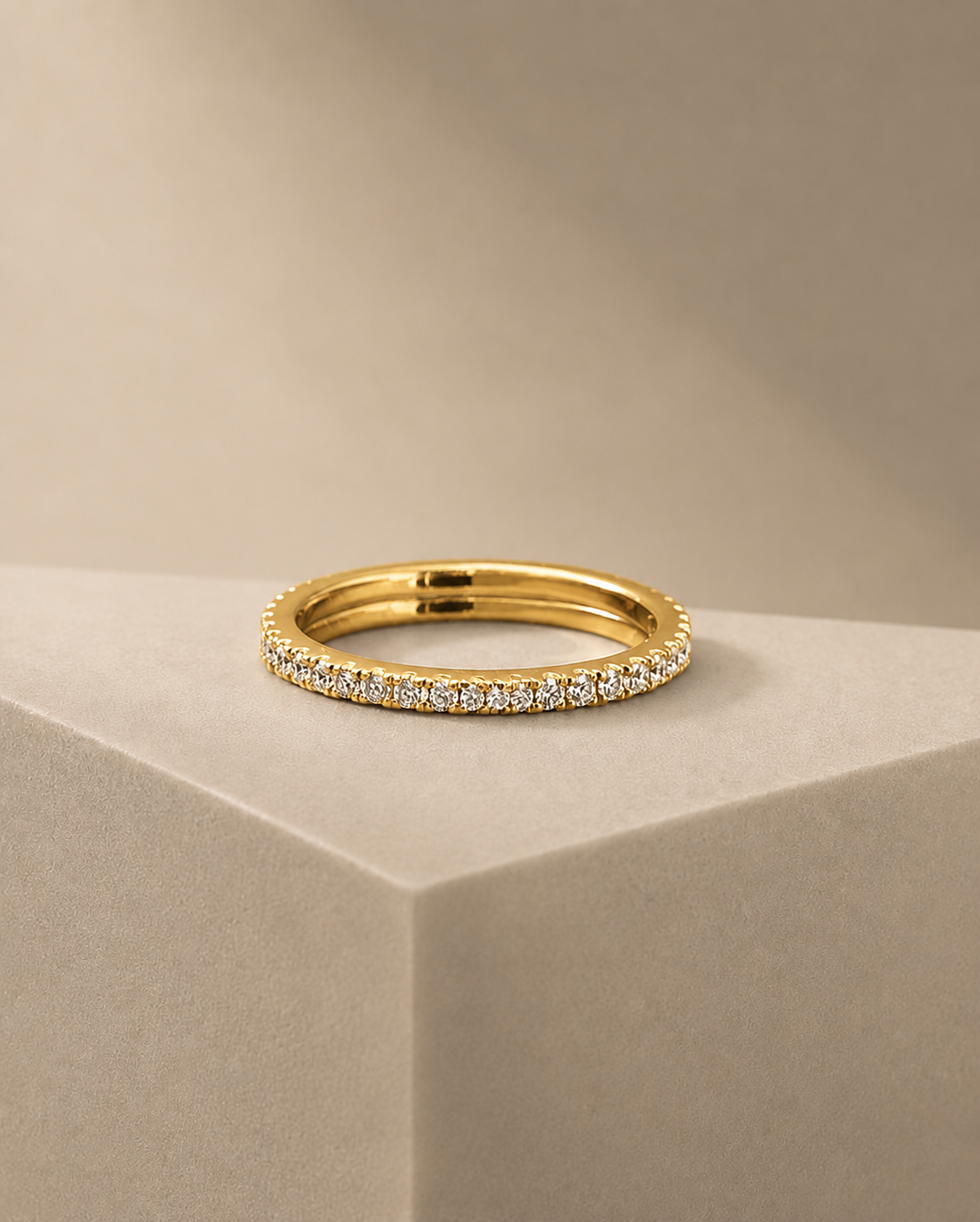 Minimalistic Guld Eternity Ring (14K)